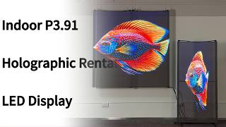 Indoor P3.91 Rental Holographic LED Screen Hanging Installation vs Floor Standing Installation