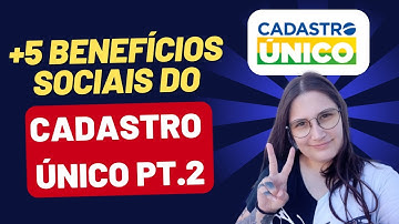 CADASTRO ÚNICO para PROGRAMAS SOCIAIS - MAIS 5 NOVOS PROGRAMAS DO GOV.BR ! PT.2 (CADÚNICO)