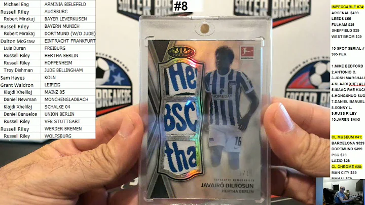 2021 TOPPS BUNDESLIGA TIER ONE 6 BOX, 19 SPOT, RANDOM TEAM/PLAYER BREAK - #8 (SOCCER BREAKERS FC)