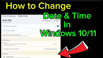 How to Change Date and Time in Windows 10/11 | Easy Step-by-Step Guide