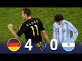 [懐かしハイライト]  アルゼンチン VS ドイツ 2010 W杯 準々決勝