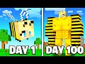 I Survived 100 Days as a BEE in Minecraft...