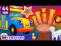 ChuChu TV Nursery Rhymes - US Voice Vol.4 | Wheels on the Bus, Lion Finger Family & More Kids Songs