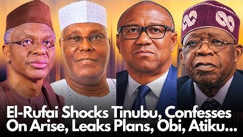 The Whole Truth Is Out! El-Rufai Finally Confesses On Arise TV, Leaks Plan With Atiku & Peter Obi.