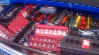 mac tools MACSIMIZER partial tool box tour THE WORK STUFF!!!