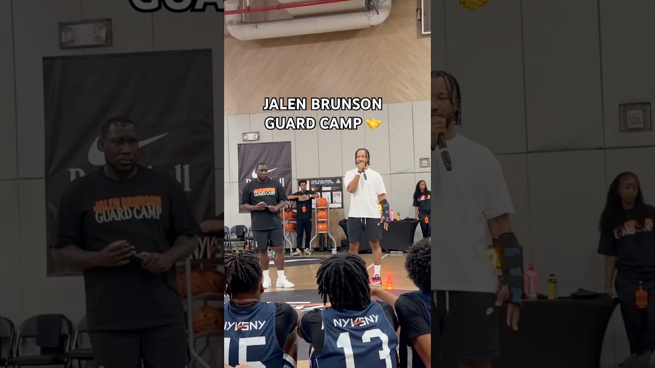 learning from the best #nyknicks #basketball #nba #jalenbrunson #camp