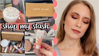 SHOP MY STASH: Full Face of Older Makeup! ABH Soft Glam, Flower Blush Bomb, & More screenshot 5