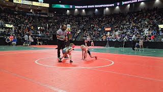 The pin for the win! 1st match OAC girls grade school state tournament. #wrestling #youthwrestling