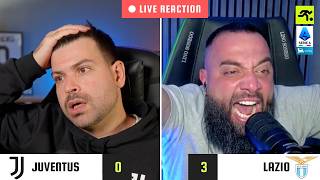 JUVENTUS-LAZIO 0-3 LIVE REACTION | TIFOSI JUVENTINI IN LACRIME LAZIALI E GUFI SPRUZZANTI | TIFOSIAMO