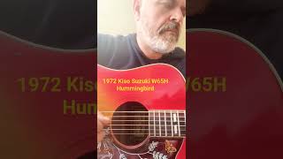 1972 Kiso Suzuki W65H Hummingbird Acoustic Guitar - YouTube