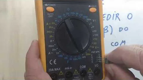 Como medir ganho do transistor?
