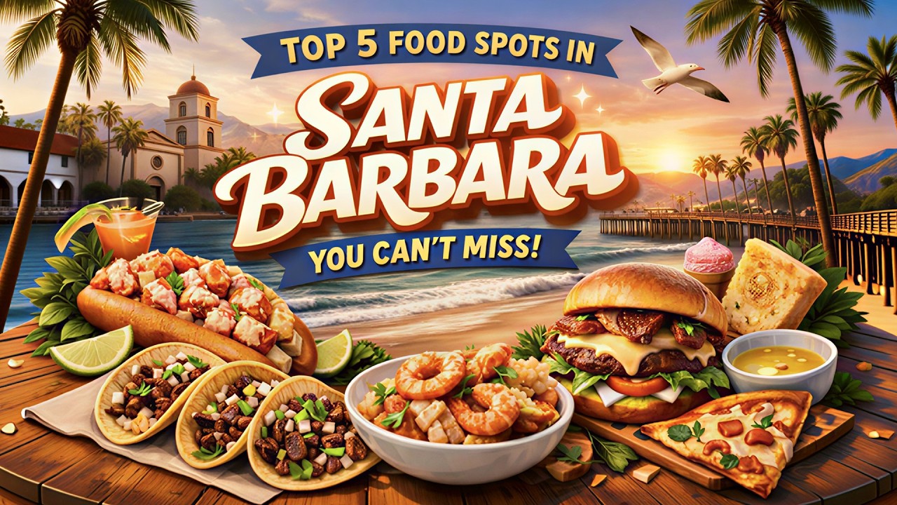 Top 5 Food Spots in Santa Barbara You Can’t Miss - YouTube