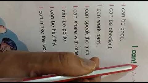 Class 4 Moral Science Chapter 1 I Can