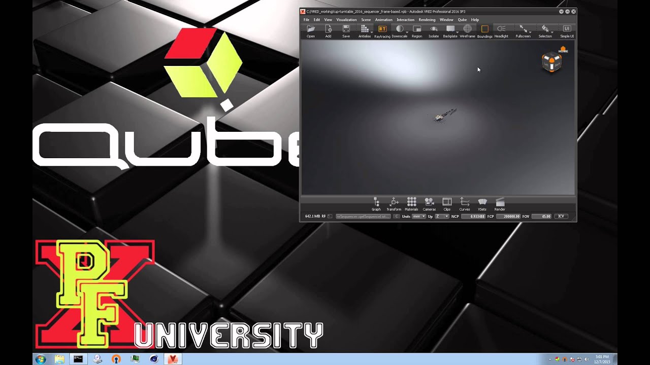 Autodesk VRED Sequencer FrameSequence Render Job Submission YouTube