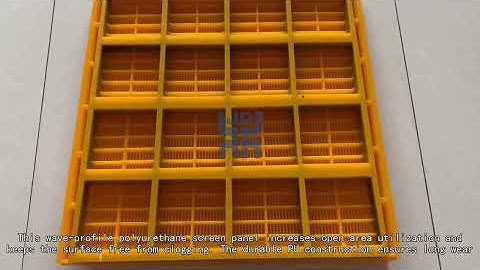 Polyurethane Screening Mesh Plates for High Capacity Mining Equipment