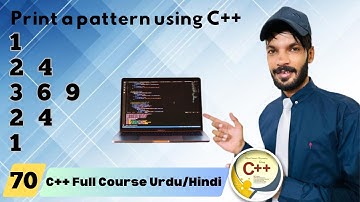 Lect#70) Pattern using nested for loop C++ in URDU/HINDI