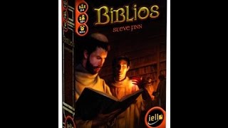 Boardgame night ; we play Biblios