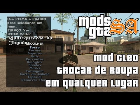 Mods GTA San Andreas: Mod Trocar de Roupa em Qualquer Lugar