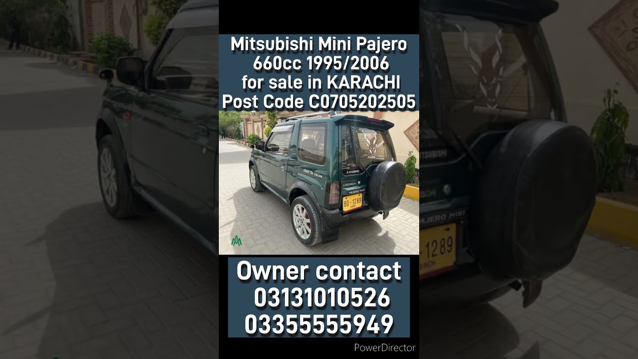 Mitsubishi Mini Pajero 660cc 1995/2006 for sale in KARACHIPost Code C0705202505 