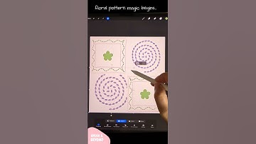 Procreate Pattern Art Using Custom Brushes 🌸✨ # Procreate #procreateart