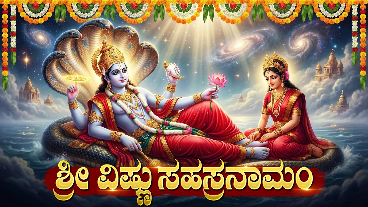 ಶ್ರೀ ವಿಷ್ಣು ಸಹಸ್ರನಾಮ ಸ್ತೋತ್ರಂ | Sri Vishnu Sahasranamam Stotram | Powerful 1000 Names of Lord Vishnu