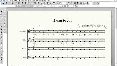 Creating a Choral Score with Finale