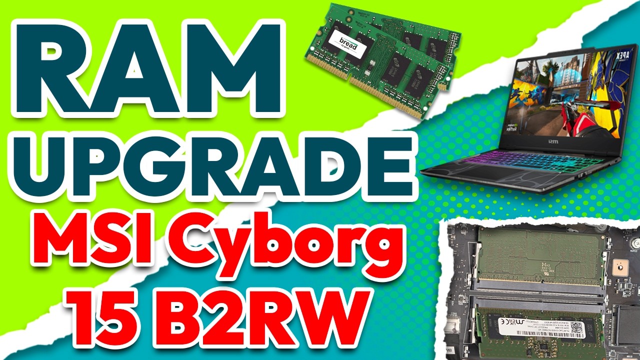 How to Upgrade RAM on MSI Cyborg 15 Laptop | DDR5 Memory Install Guide ...