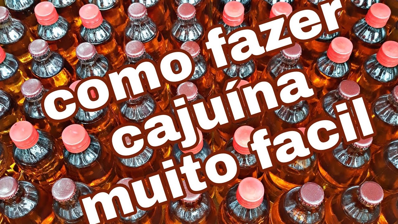 Como fazer cajuina artesanalmente, método caseiro simples e prático.How to make cajuina handmade.