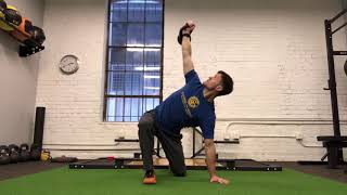 Half Kneel KB Windmill Shoulder Rotations