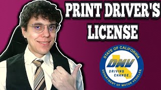 How To Print Temporary Driver's License DMV