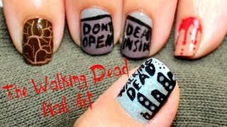 dead walking nails nail halloween
