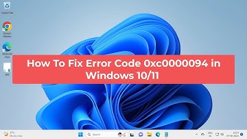 Hoe u foutcode 0xc0000094 in Windows 10/11 kunt oplossen