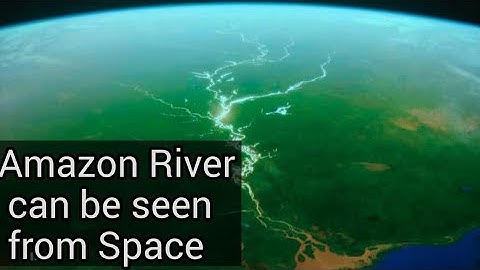 Amazon river seen from space !