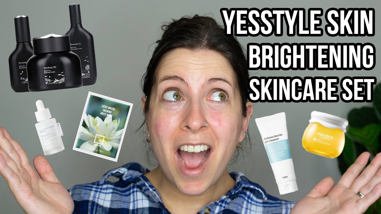 YESSTYLE SKIN BRIGHTENING SKINCARE SET Full Review YouTube