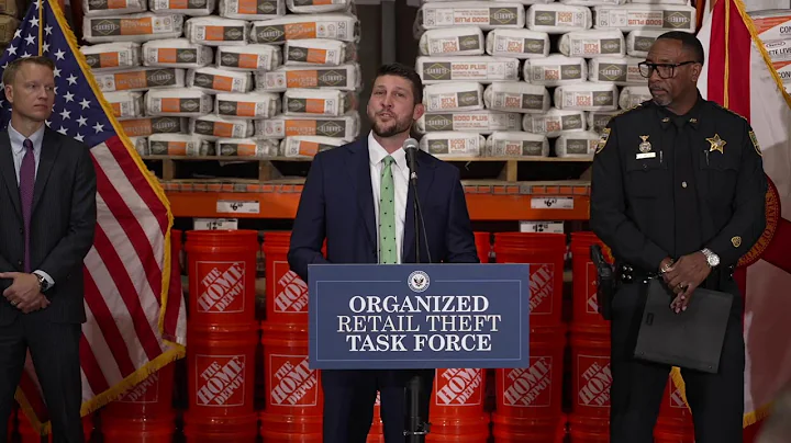 AG Uthmeier joins Jacksonville Sheriff T.K. Waters to announce Organized Retail Theft Task Force.