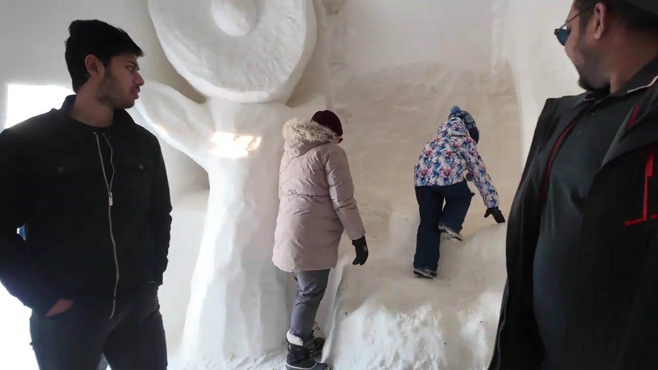 Lost in the world's Biggest Snow Maze.