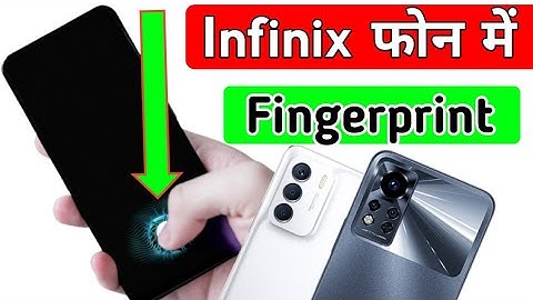 Infinix Mobile in display fingerprint lock/infinix  me fingerprint settings/fingerprint sensor lock