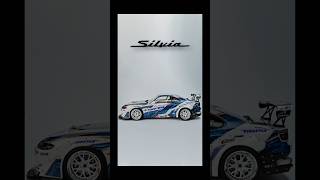 Nissan Silvia S15 Aoshima Custom Drift Build 1/24 Scale #shorts #viral #jdm #miniature