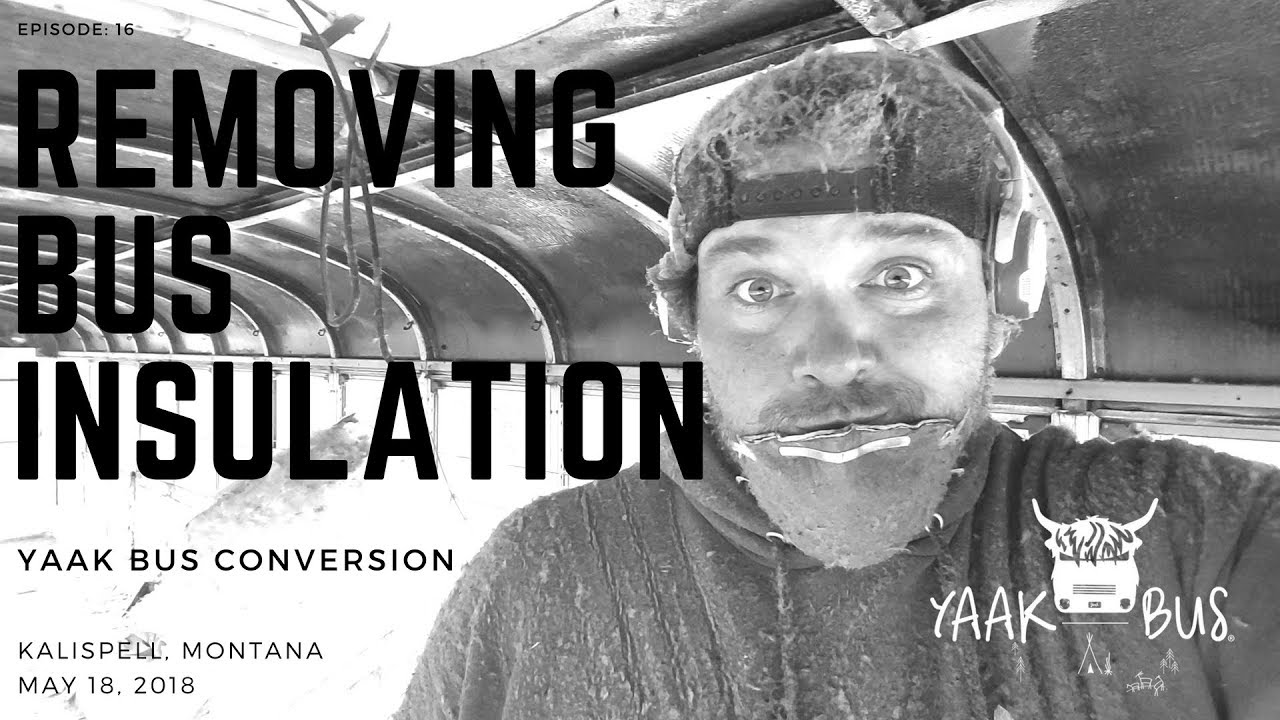 Bus Conversion Vlog #16: Removing Ceiling Insulation - YouTube