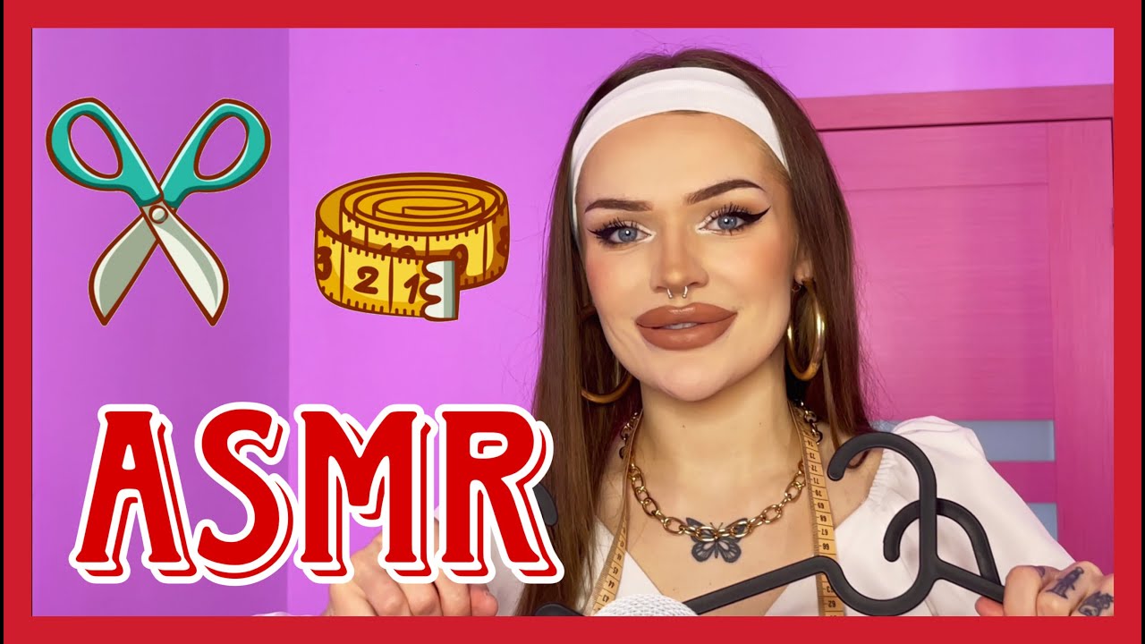ASMR SZYJE CI SUKIENKĘ | MIERZENIE | CIĘCIE MATERIAŁU ✂️