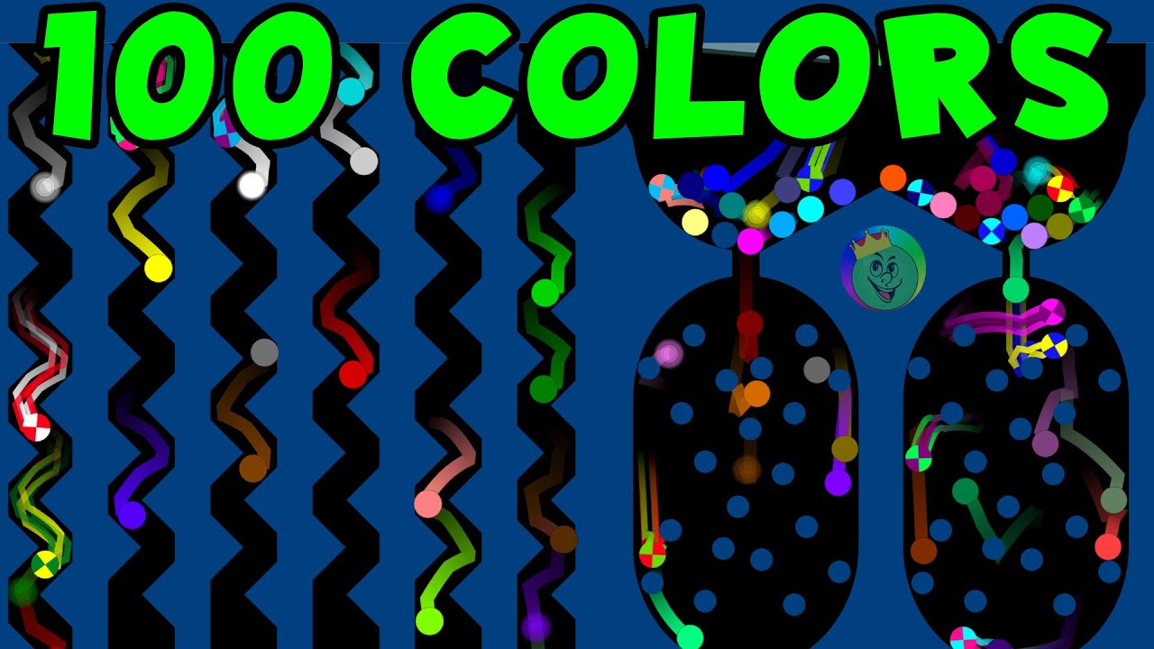 Epic 100 Colors Elimination Marble Race - YouTube