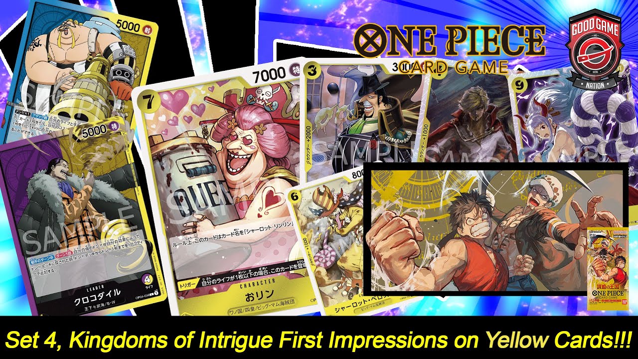 One Piece TCG Color Review Yellow YouTube