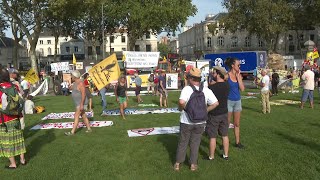 Sainte-Soline: rassemblement en marge du procès de militants écologistes à Niort | AFP Images