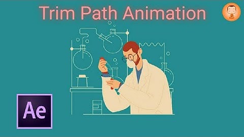 Trim path animation | Animate shape layers( trim paths)- after effect tutorials | motion graphics