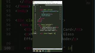 Glassmorphism Dark Mode Toggle | Premium UI Design