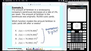 9C Writing Exponential Functions