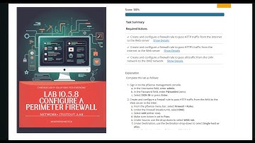 Network +| Lab  10.5.8 Configure A Perimeter Firewall