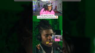 Kai going crazy to Caleb Gordon Freestyle🤯🔥 #calebgordon13 @calebgordon