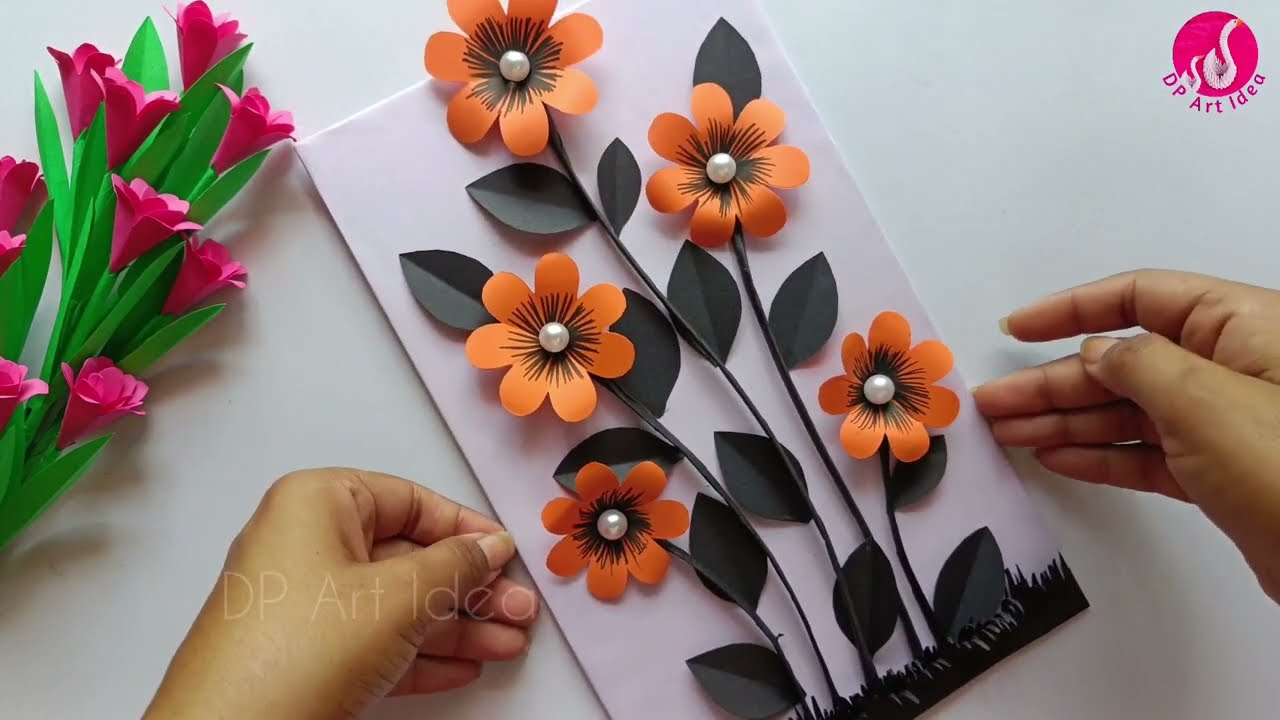 DIY Wall Hanging || Flower Wall Hanging| Handmade Paper Wall Hanging || Easy Craft