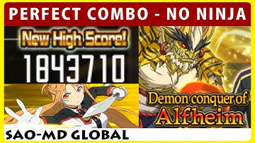 Perfect Combo Without Any Ninja Unit - Demon Conquer of Alfheim (SAO Memory Defrag)